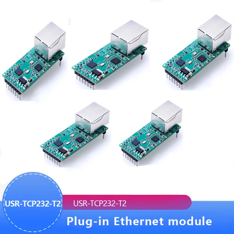 Hotselling USR-TCP232-T2 Tiny Serial Ethernet Converter Module Serial UART TTL to Ethernet TCPIP Module Support DHCP and DNS