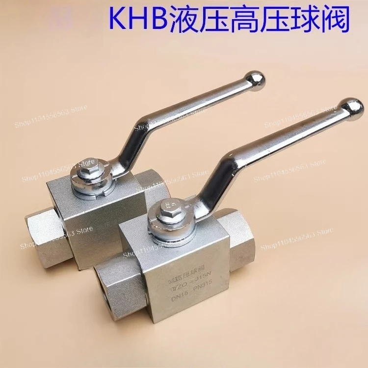 Hydraulic high pressure ball valve KHB-G1/4 G3/8 G1/2 G3/4 G1 2 points 3 points  1 inch