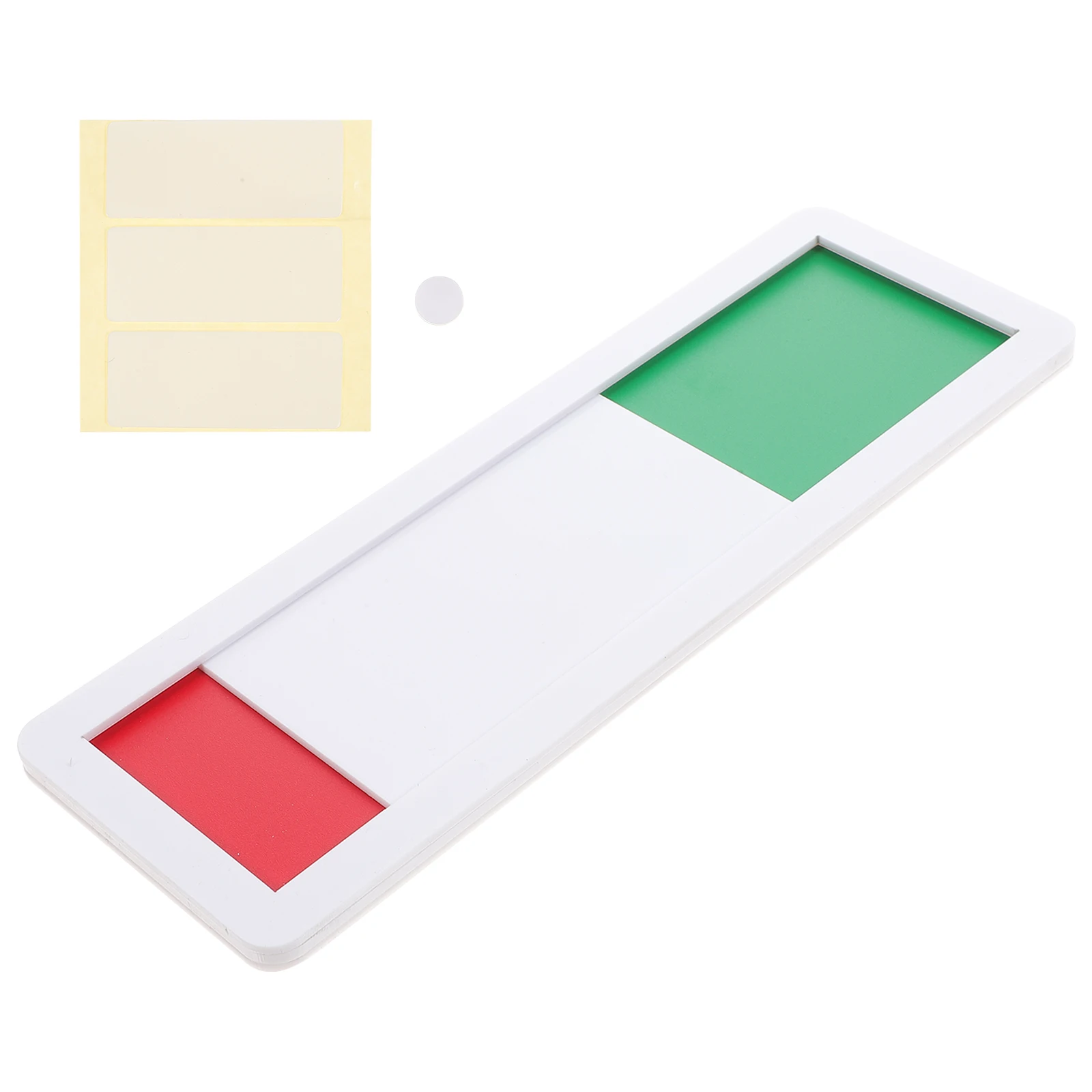 

Status Switching Door Sign 7x21cm Red Green Acrylic Office Restroom Studio Clinic Conference Privacy Indicator Sliding