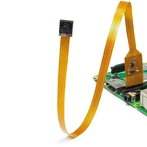 Arducam NoIR Spy Camera for Raspberry Pi - Miniature 6mm Neck Width with Flex Cable, 5MP OV5647 1/4 Inch Sensor, Support Raspber