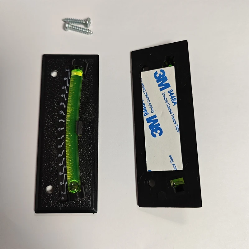 Self‑Adhesive Mini Spirit Bubble Level Horizontal Measuring Tool With Fixing Screws For RV Camper Picture Hanging Furniture