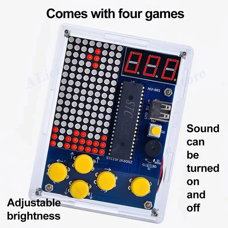 game Console Production kit DIY 51 Single-chip Children Classic Soldering Electronic Machine Set