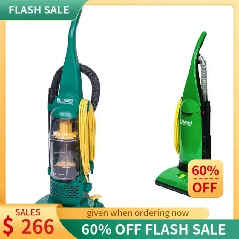 مكنسة كهربائية PMD4-ABISSE Commercial Pro تستقيم الأوساخ، حقيبة PowerForce التجارية الخضراء خفيفة الوزن، صناعية، مكنسة كهربائية،