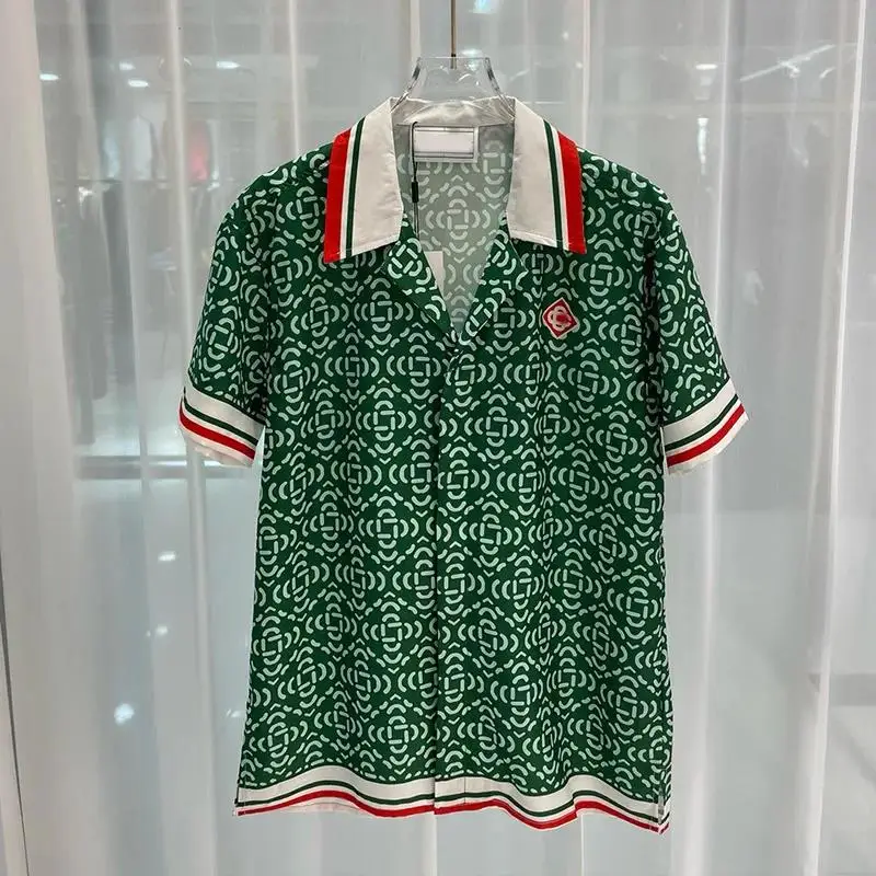 موسم الصيف الرجال عارضة قميص الشاطئ السراويل قميص هاواي صيفي مجموعة عصرية الشباب عبر الحدود نمط مريح للتنفس #4