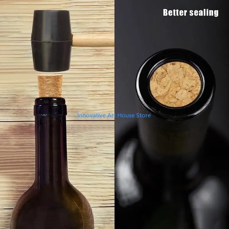 Picture 5: E1PC 30 Pcs Tapered Cork Plugs Wine Bottle Corks Reusable Sealing Stopper Replacement