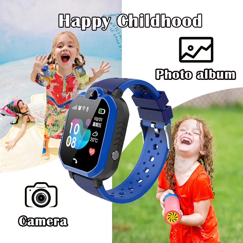 4G Kids Smart Phone Watch GPS Location Long Endurance Video Call Analogue Card Kid Smartwatch Camera Waterproof Upgrade 2024 New