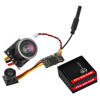 LST-S4+ 5.8G 25MW 40CH 800TVL FPV AIO Camera/Transmitter with OSD NTSC/PAL for RC Racing Drone FPV Camera