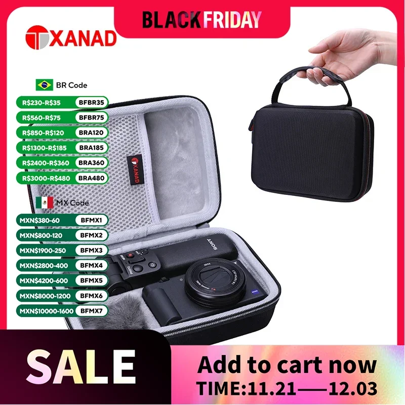 XANAD Hard Case for Sony ZV1 and ZV1 II Camera Travel Protective Carrying Storage Bag(only case)