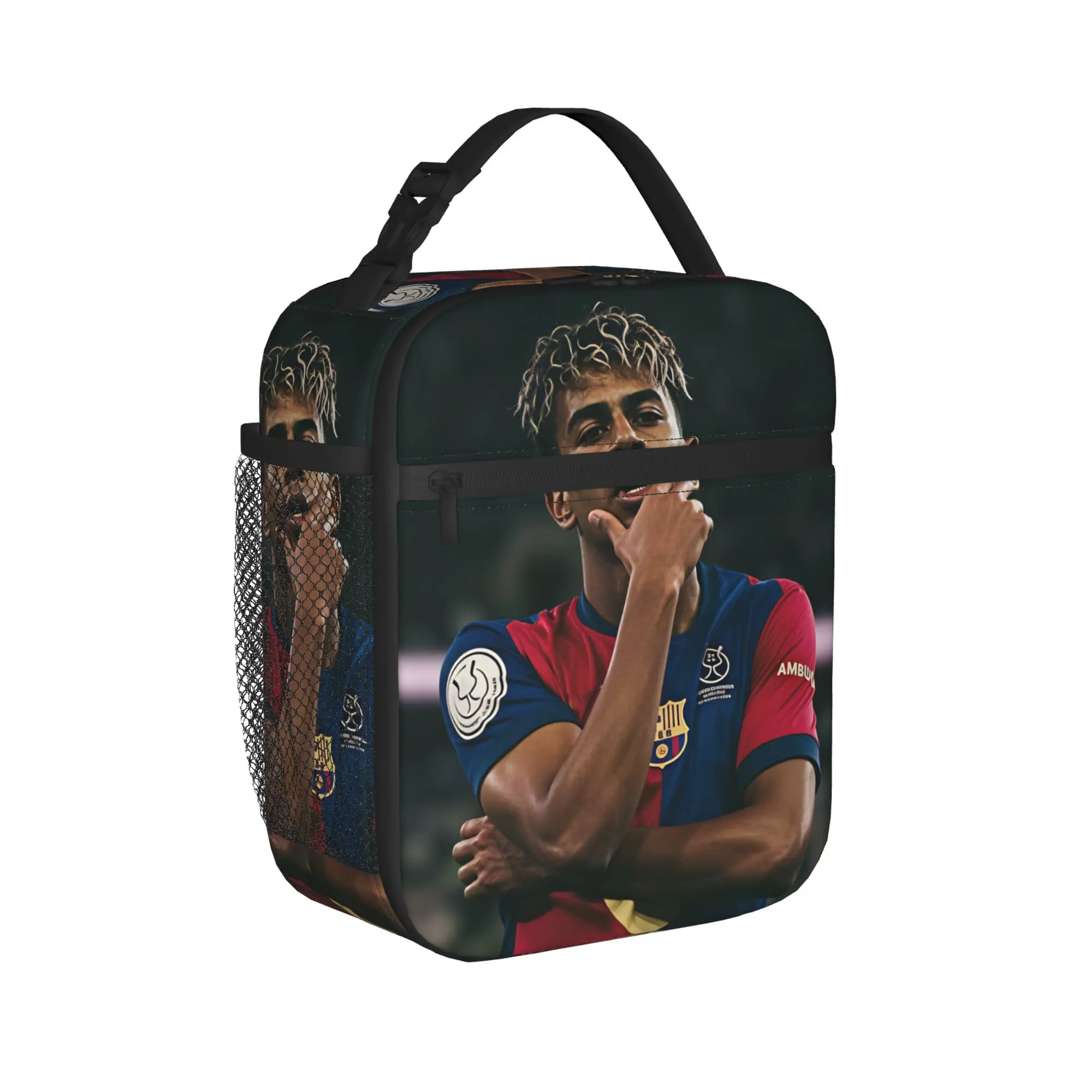 Lamined Y-Yamal Lunch Bag  Fashion Lunch Box For Men Picnic Portable Cooler Bag Oxford Print Tote Food Bags