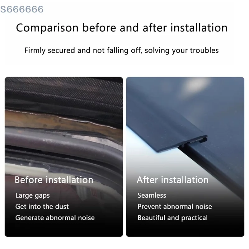1 قطعة الزجاج الأمامي المطاط سيارة المضادة للتصادم قطاع T على شكل السيارات سقف نافذة ختم تجريد حافة حامي ملصق