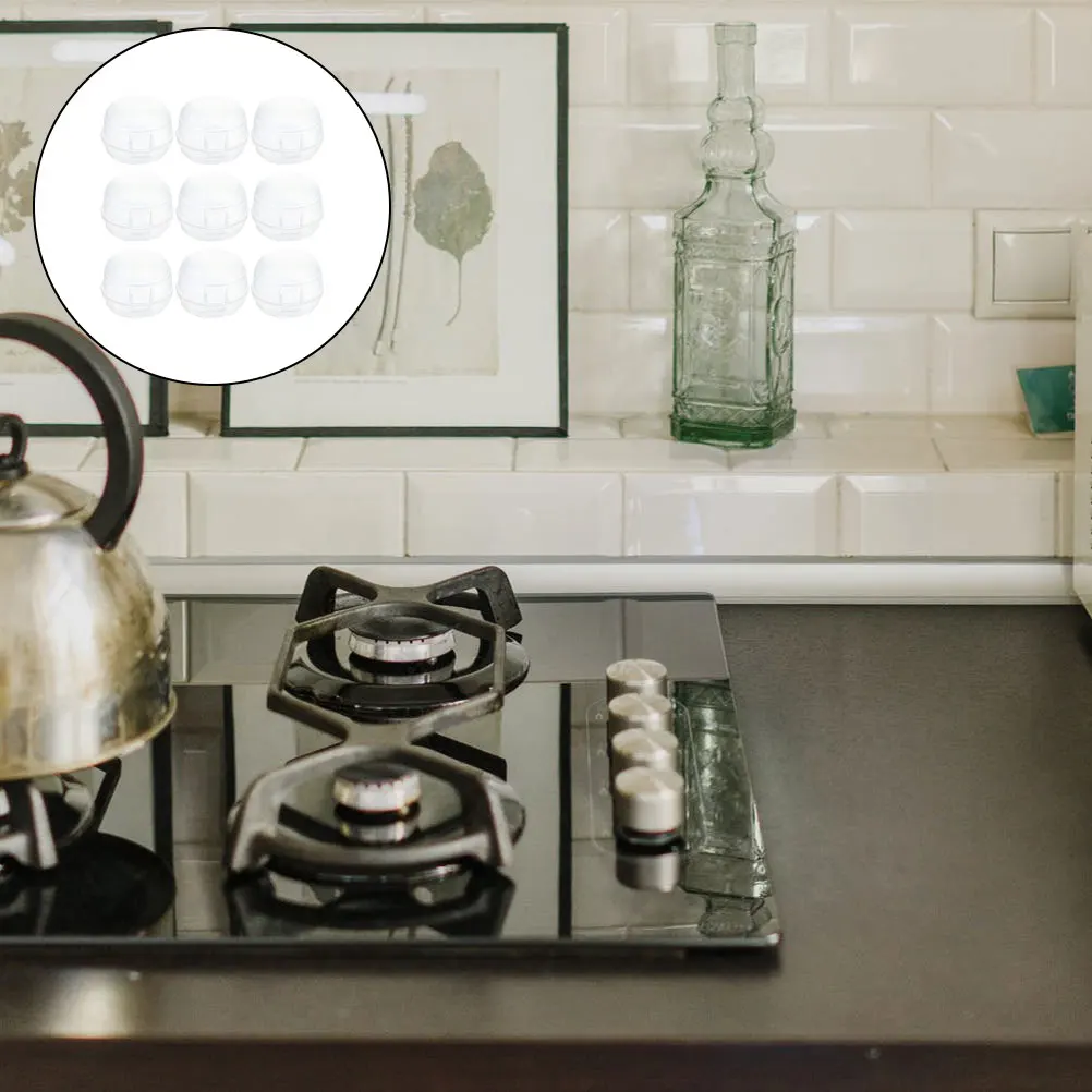 

9 шт., защитная крышка для газовой плиты, ручка для плиты, защита от детей, защита для дома и кухни, защитный чехол, крышка для ручки плиты