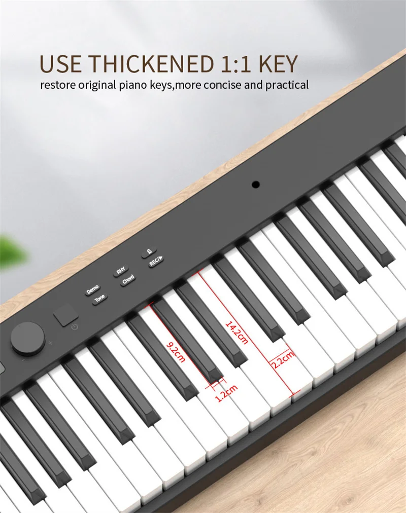 Piano Portabel Studio Midi Keyboard Musik Profesional Piano Digital 88 Tombol Keyboard Piano