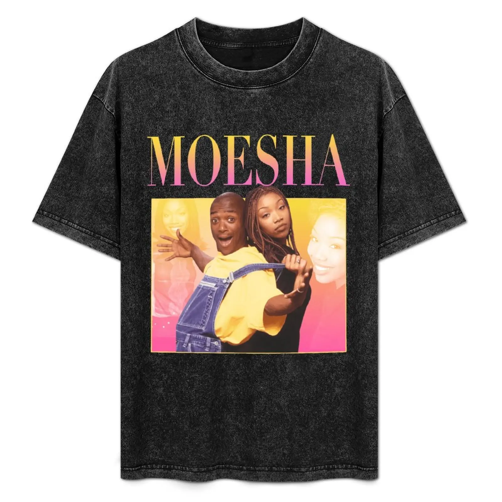 

Moesha 90S Tv Vintage Throwback Dmn103T Black Gift Ideas T-Shirt Casual Loose Fit Short Sleeve T-Shirt