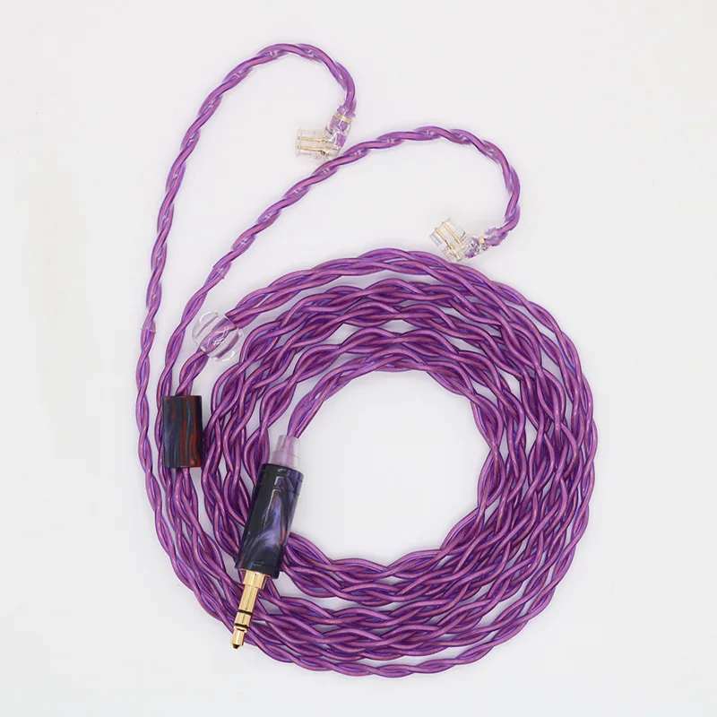 4 share  single crysal copper wire silver plated purple 0.78mm 0.78QDC