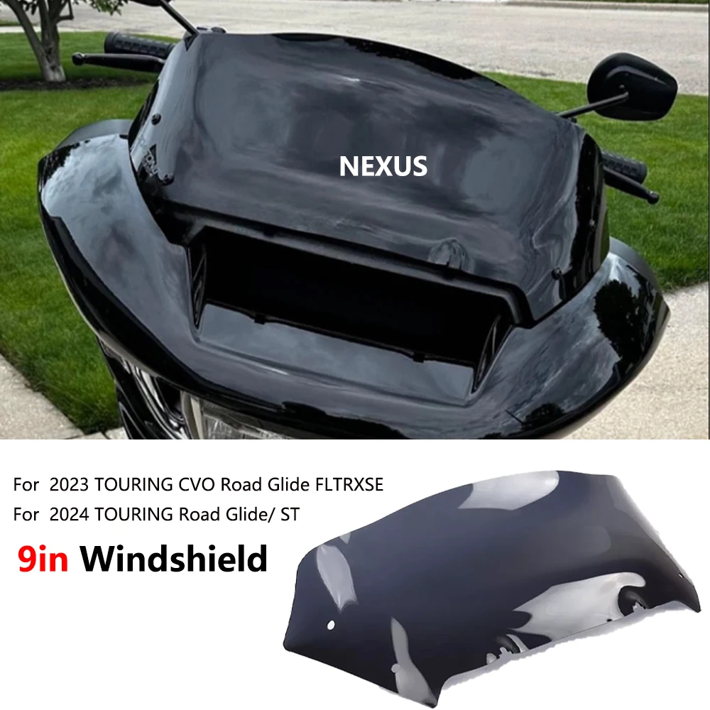 

Motorcycle Accessories Windscreen Wind Deflector For Harley 2023 2024 TOURING CVO 121 117 Road Glide ST FLTRXSE9" Windshields