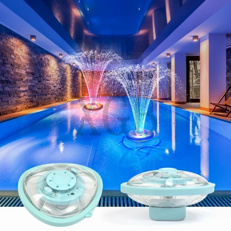 2026 New Wireless Remote Control Fountain Light Charging Edition Colorful Spray Pool Light Underwater Landscape Light