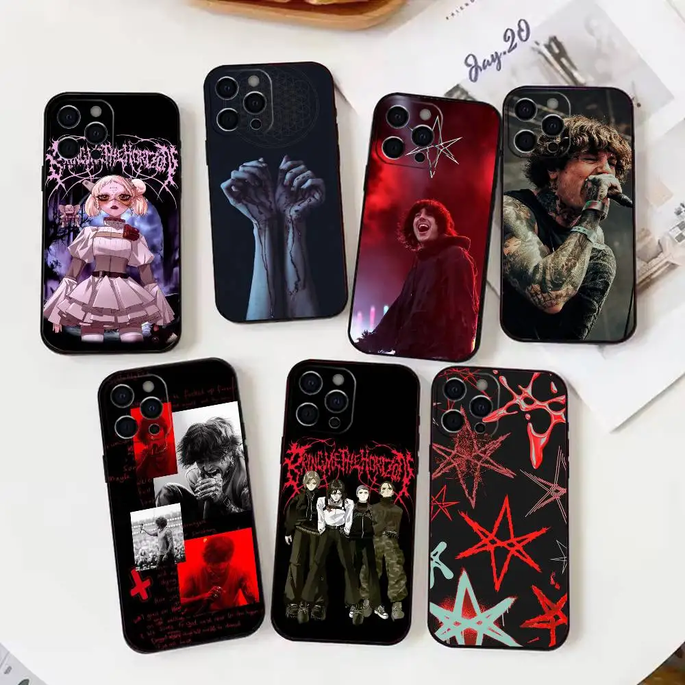 

Oli S-Sykes B-Bring Me Phone Case For iPhone 17 16 15 14 13 12 Max Plus Silicone Black Cover
