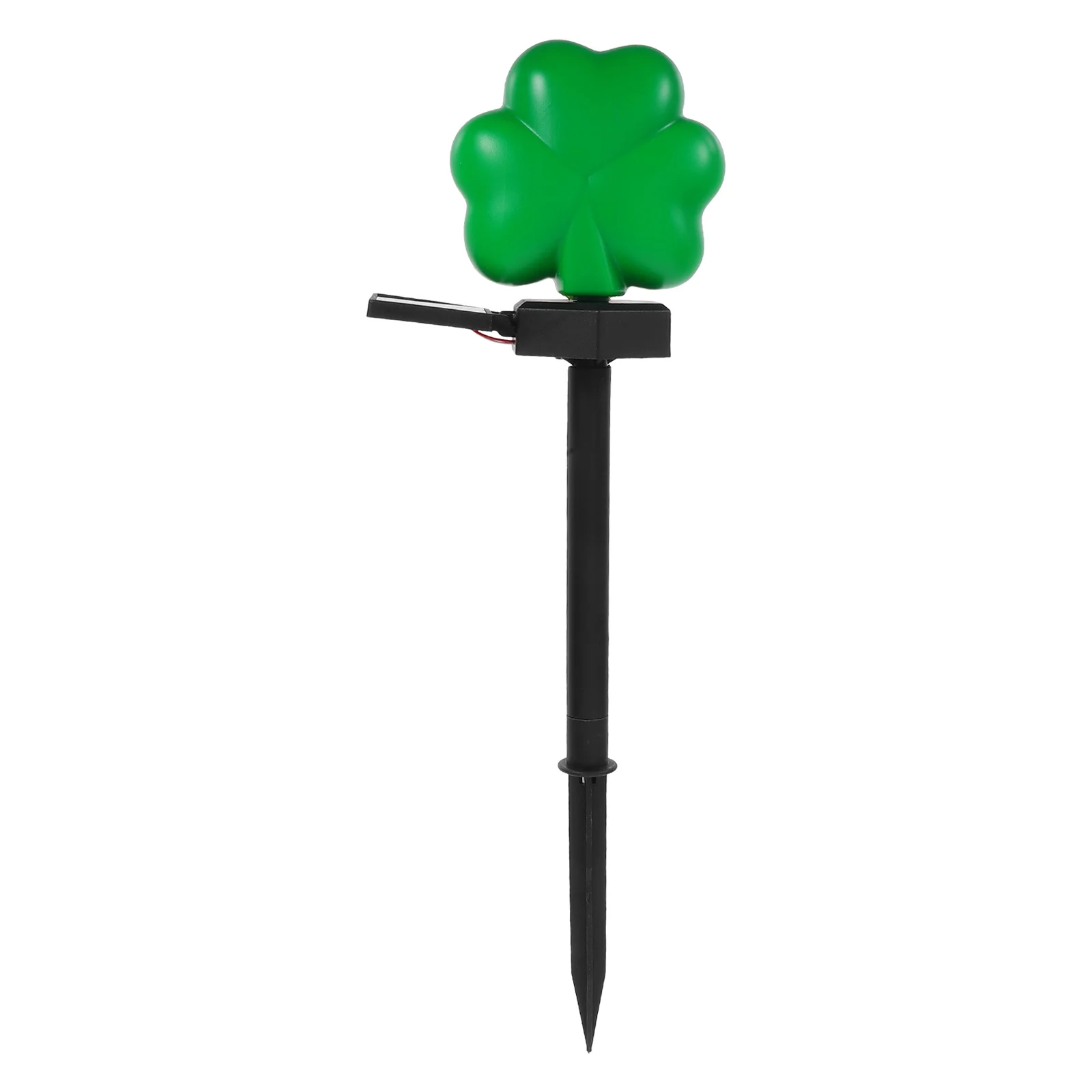 Lampu Surya Empat Daun Dekorasi Luar Ruangan Hari St Patrick St Patricks Dekorasi Taman Hari Halaman Taman Rumput Shamrock Meriah