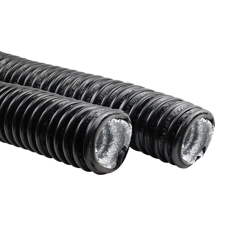 

Air conditioning rubber and plastic insulation hose, retractable aluminum foil soft air duct circular ventilation insulation