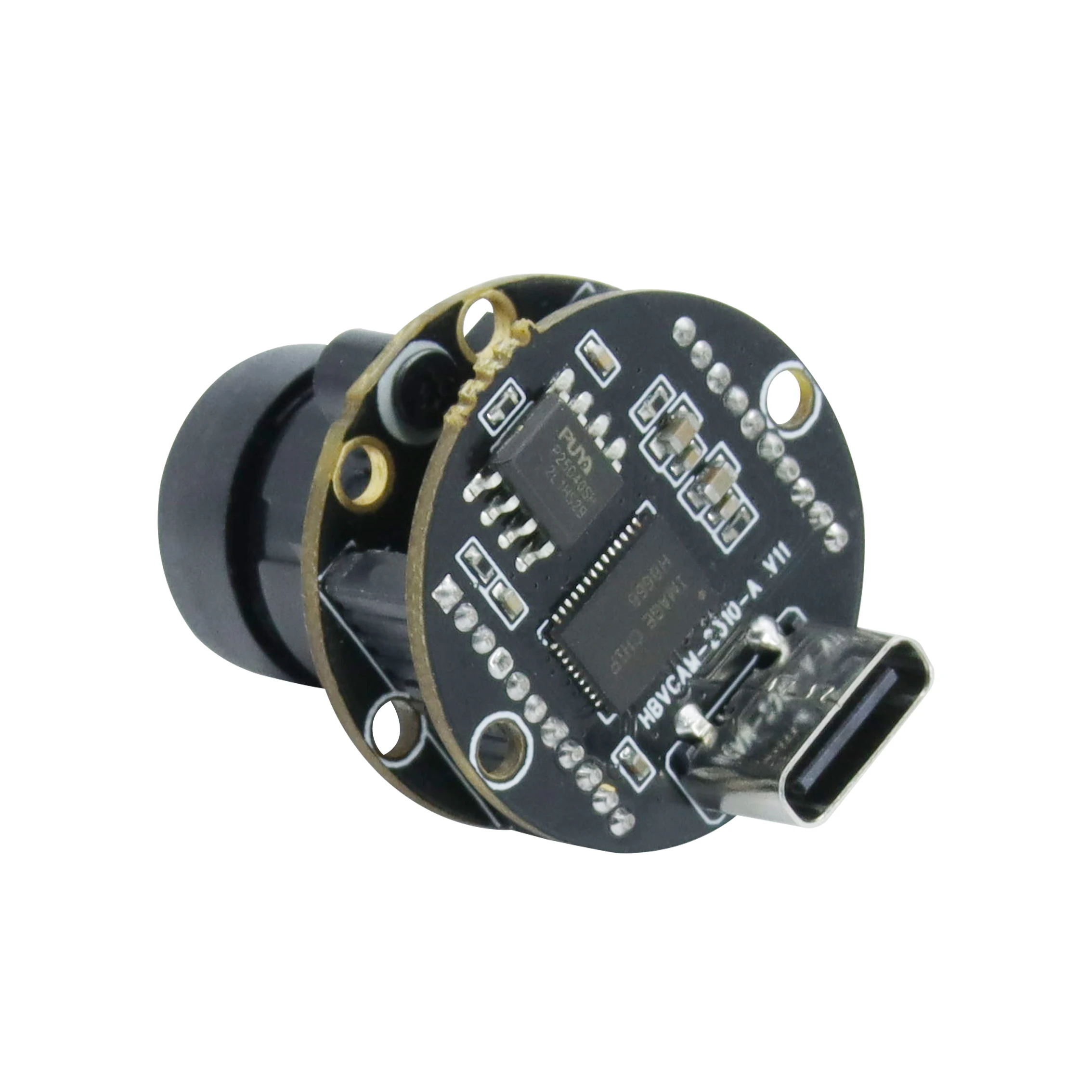 2MP Global Exposure Camera Module for embedding in round holes and piping equipment + IR night vision light panel