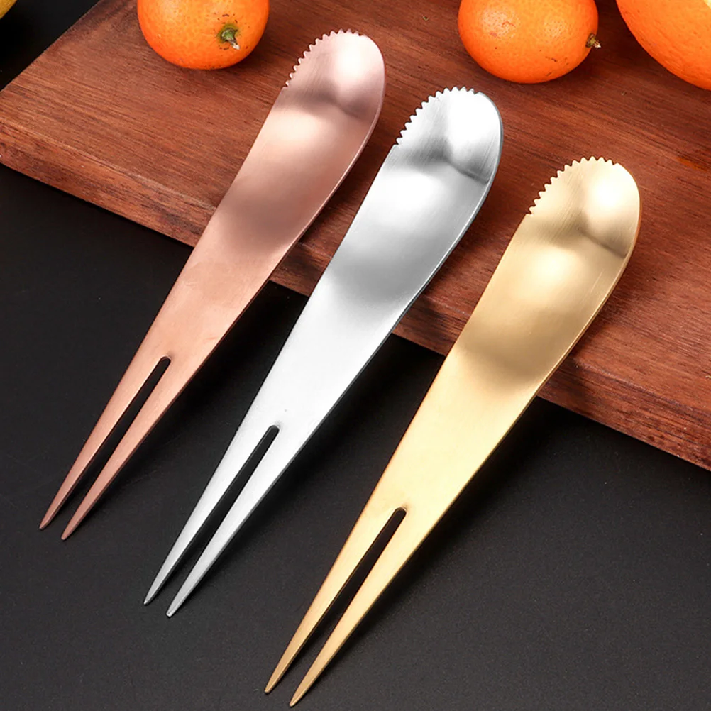 

2 pcs Stainless Steel Spoon Fork Set Durable Waterproof Fruit Dessert Scraper Silver Tableware Kitchen Gadgets Elegant Design