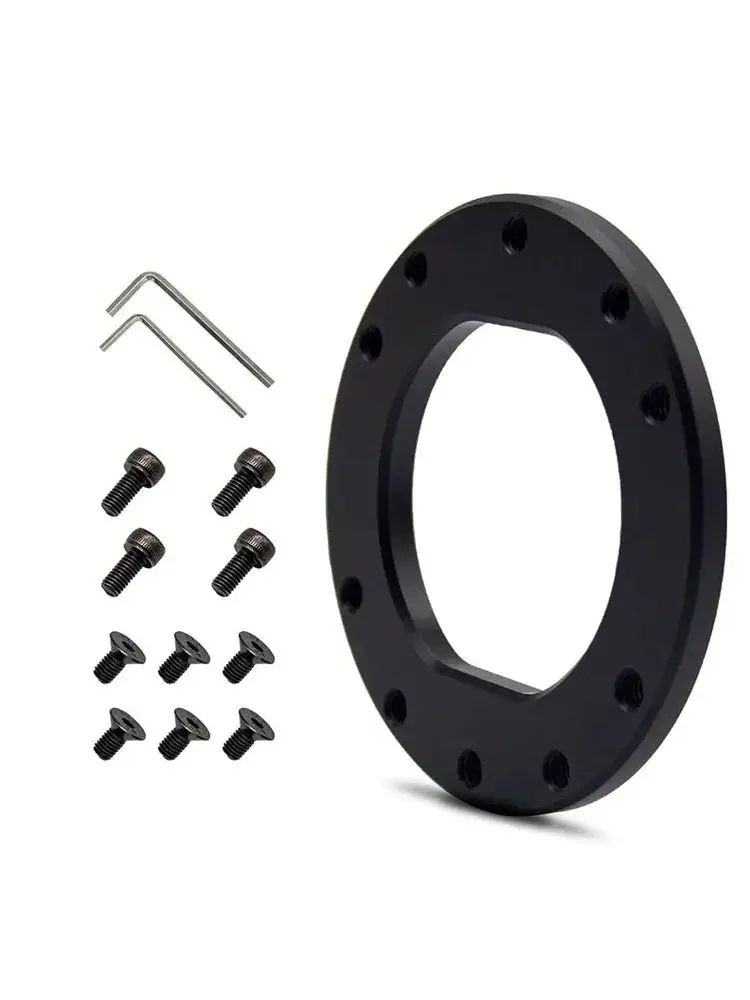 Pour Fanatec QR2 plaque d'adaptation espacement des trous de 70mm aux volants matériau en alliage d'aluminium, usiné CNC et anodisé