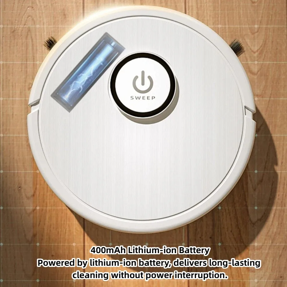 Automatic Sweeping Robot Powerful 6000Pa Suction Multi-Purpose Robot Vacuum USB Charging Rechargeable Vacuum Mop Robot