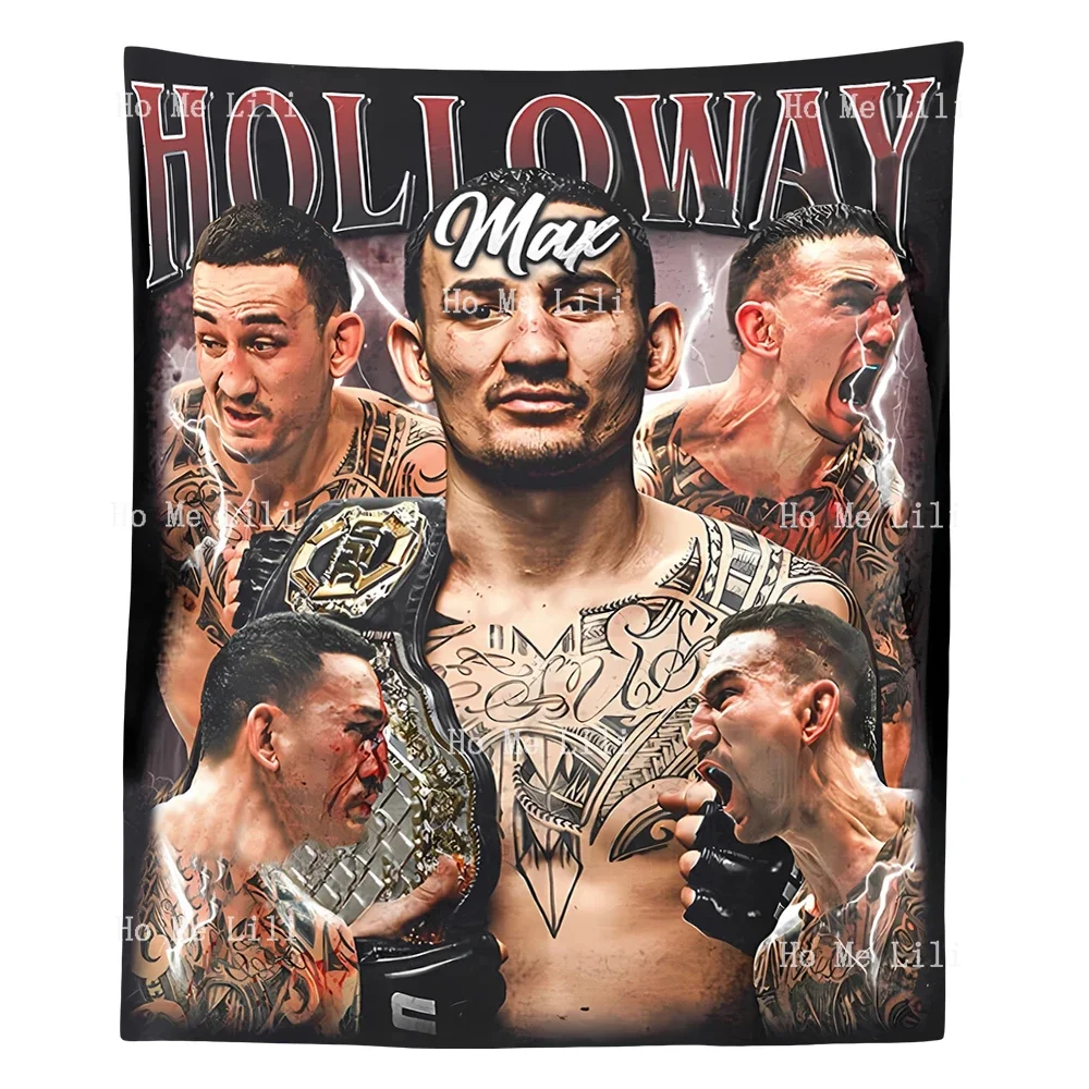 Max Holloway Vintage Homage Tapestry Wall Hanging For Bedroom Livingroom Modern Design