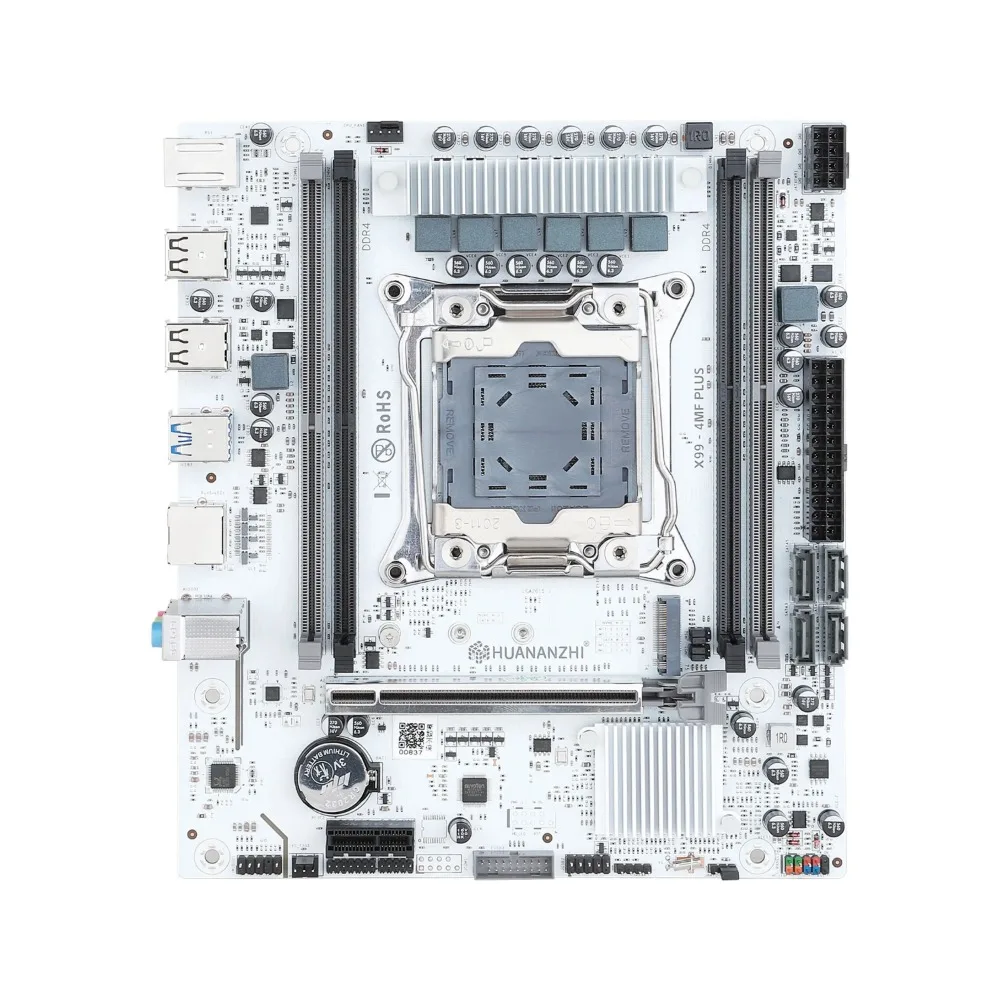 HUANANZHI X99 4MF plus Motherboard mit TPM2.0 LGA 2011-3 Unterstützung DDR4 RECC/NIC ECC Speicher NVME Konnektivität für PC