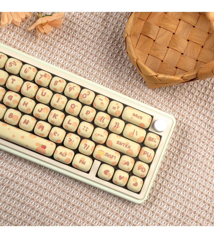 Cartoon cute MAC sublimation 64 68 K99 108 104 keycap MOG round height