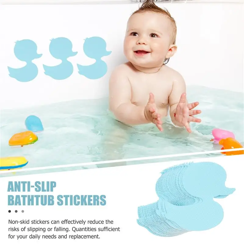 12/24pcs For Bath And Sauna Bathroom Slip Anti-skid cute Duck shaped Stickers Children Bathroom Shower Stickers Kids Cartoon