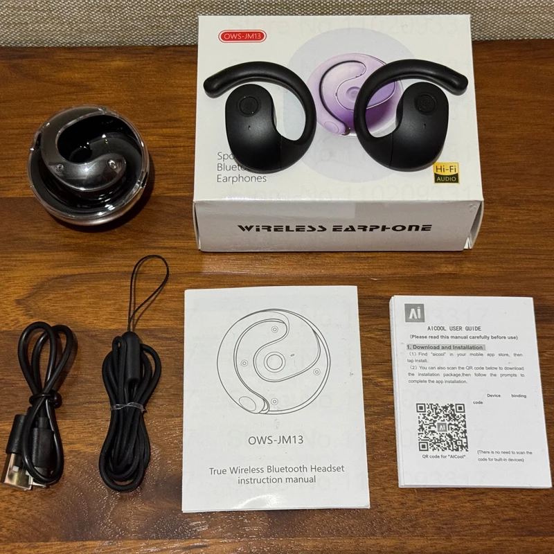 2025 Real Time AI Translator Earbuds Bluetooth TWS Smart Language Voice Translation Device Wireless Headphone Ear Hook Earphones