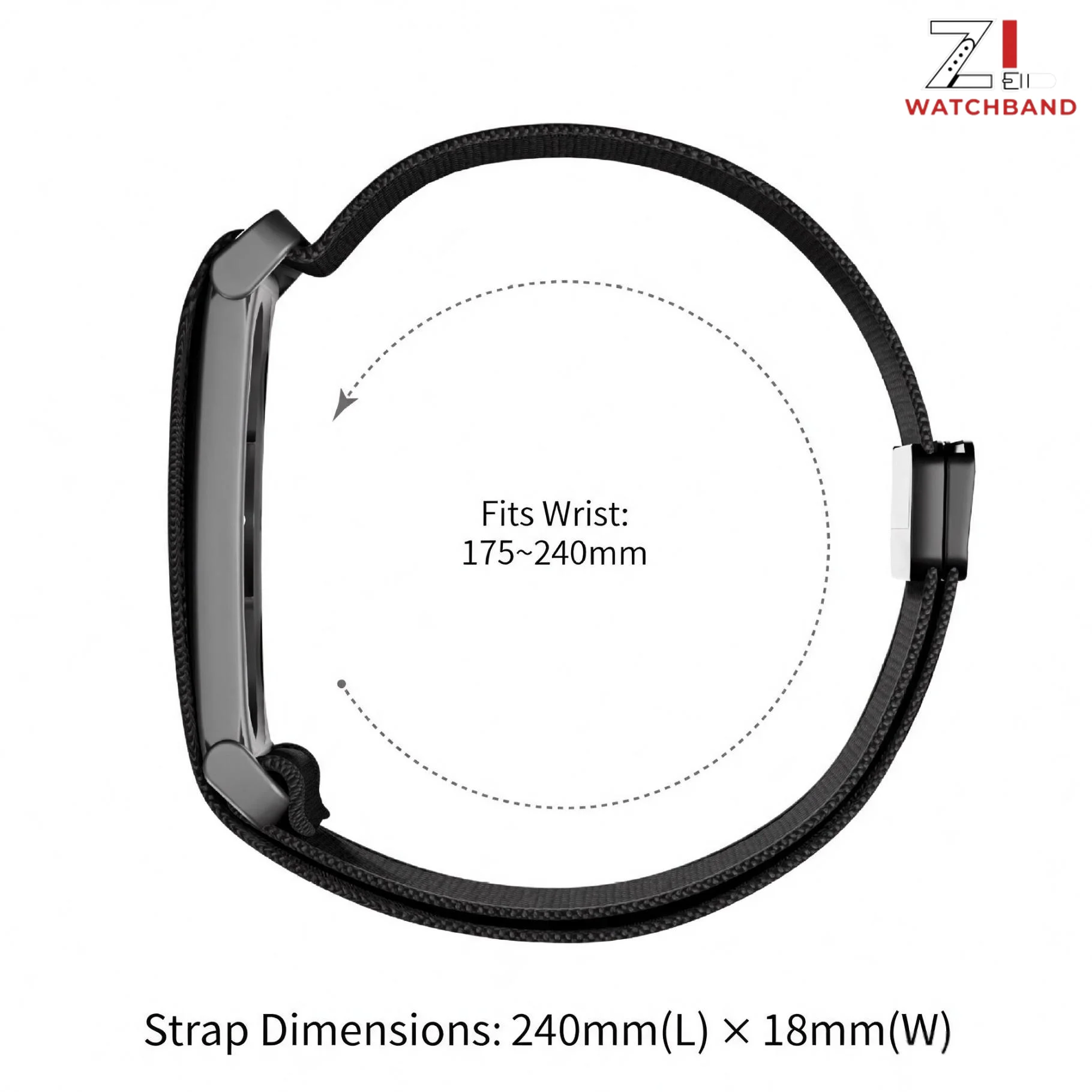 Nylon Loop Sport Replacement Bands Magnetic BandsFor Google Fitbit Air Strap For Fitbit Air Fitness Tracker Bracelet Accessories