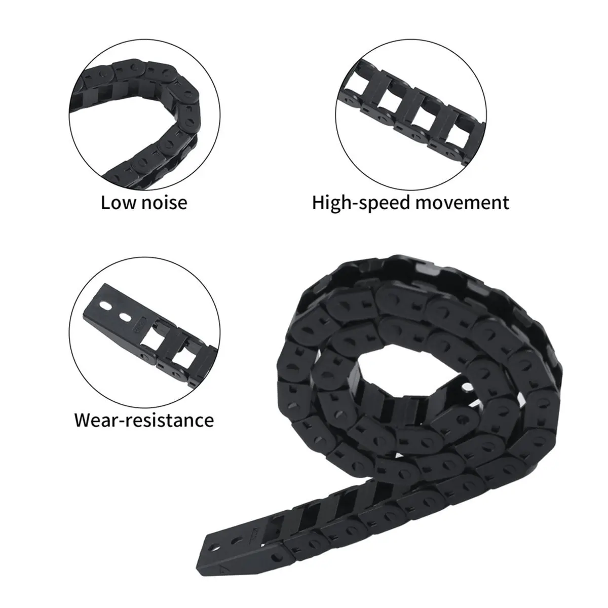 (DT37) Drag Chain for Flashforge Adventurer 5M/ 5M Pro Bridge Cable Chain High Temperature Resistant Drag Chain Kit