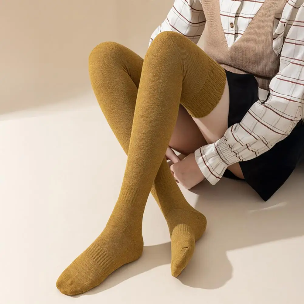 

Толстые мягкие носки, теплые зимние чулки, уютные зимние гольфы, удлиненные гольфы выше колена для женщин на погоду
