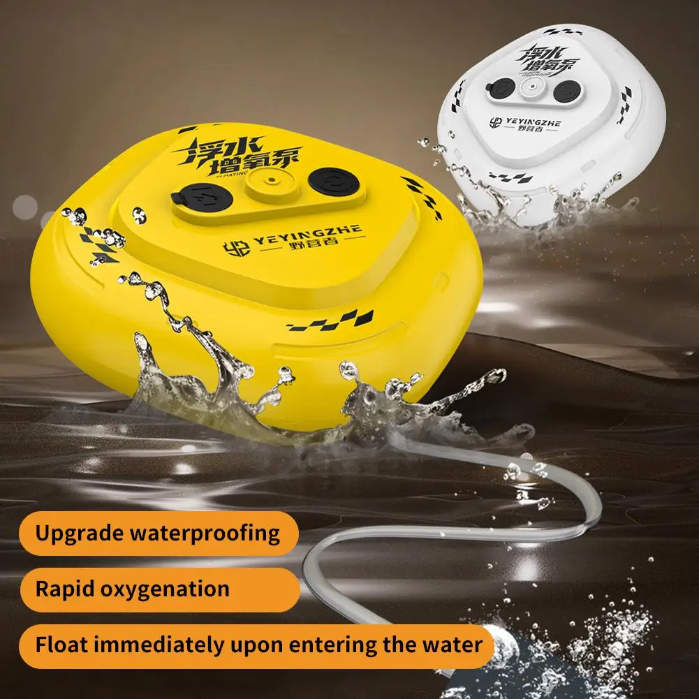 Portable Live Bait Aerator Mini Fishing Air Pump USB Charging Silent Oxygenator with Air Stone Hose for Bucket Tank Outdoor Z5F5