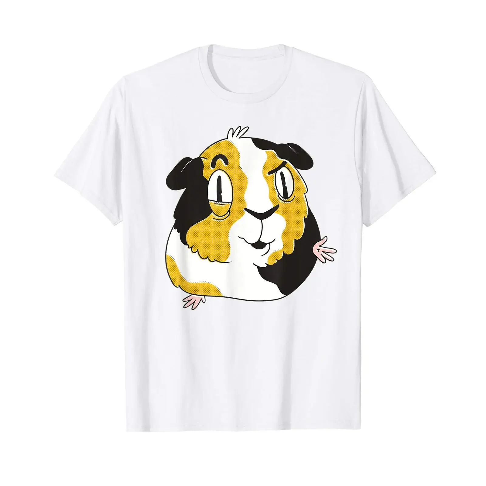 Question Guinea Pig T Shirt vintage Washed streetwear Breathable Stretched Slightly Top For Everyday Wear homme Soft
