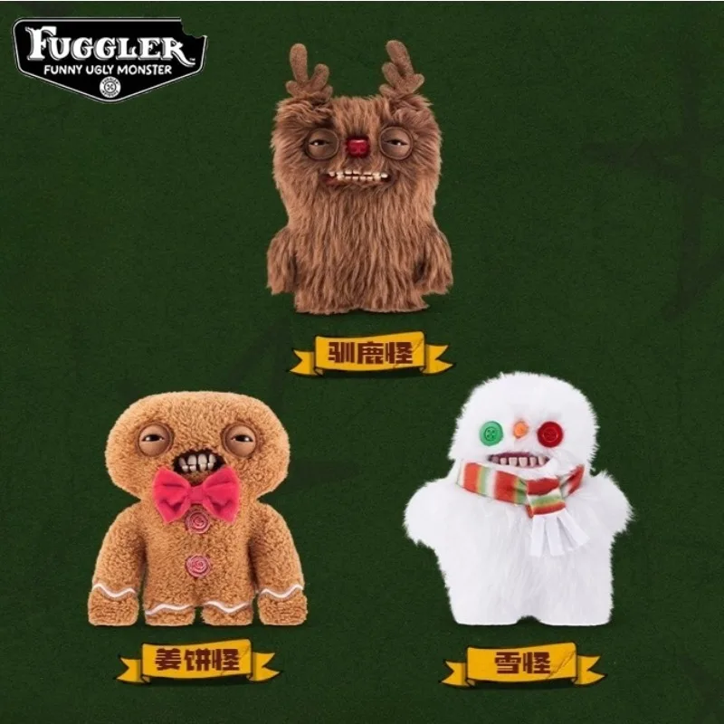 

Fuggler Cute Tooth Monster Doll Christmas Series Snow Monster Reindeer Plush Ugly Funny Fashion Doll Toy Festival Birthday Gift
