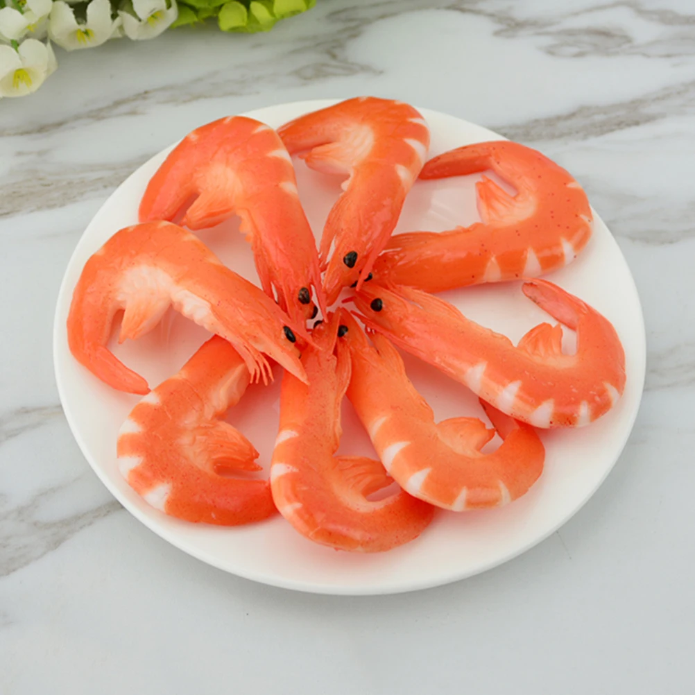 

2 PCS Simulated Lobster Props Simulation Mini Artificial for Decoration The Fake Photo Food Artifical