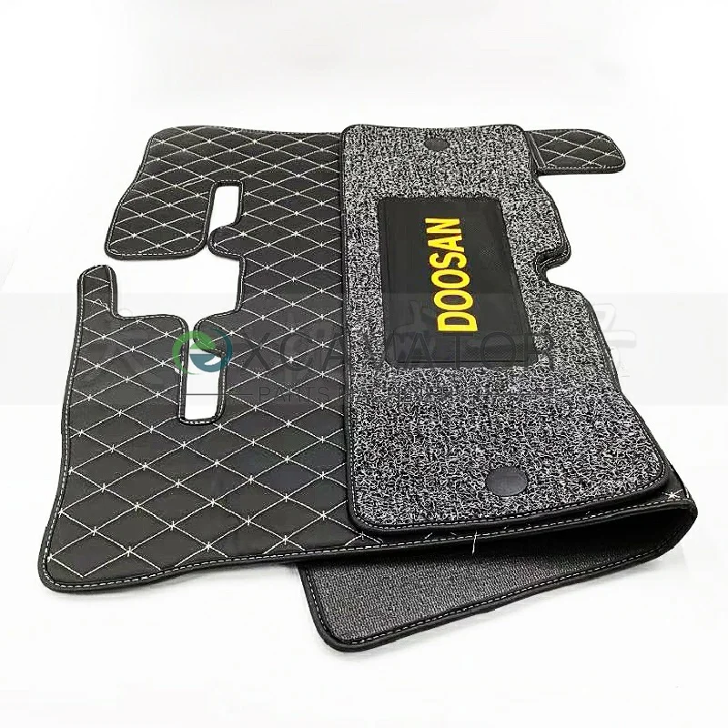 For Doosan Daewoo excavator DX150 215 225 230 260 380-9C Cab floor rubber mats