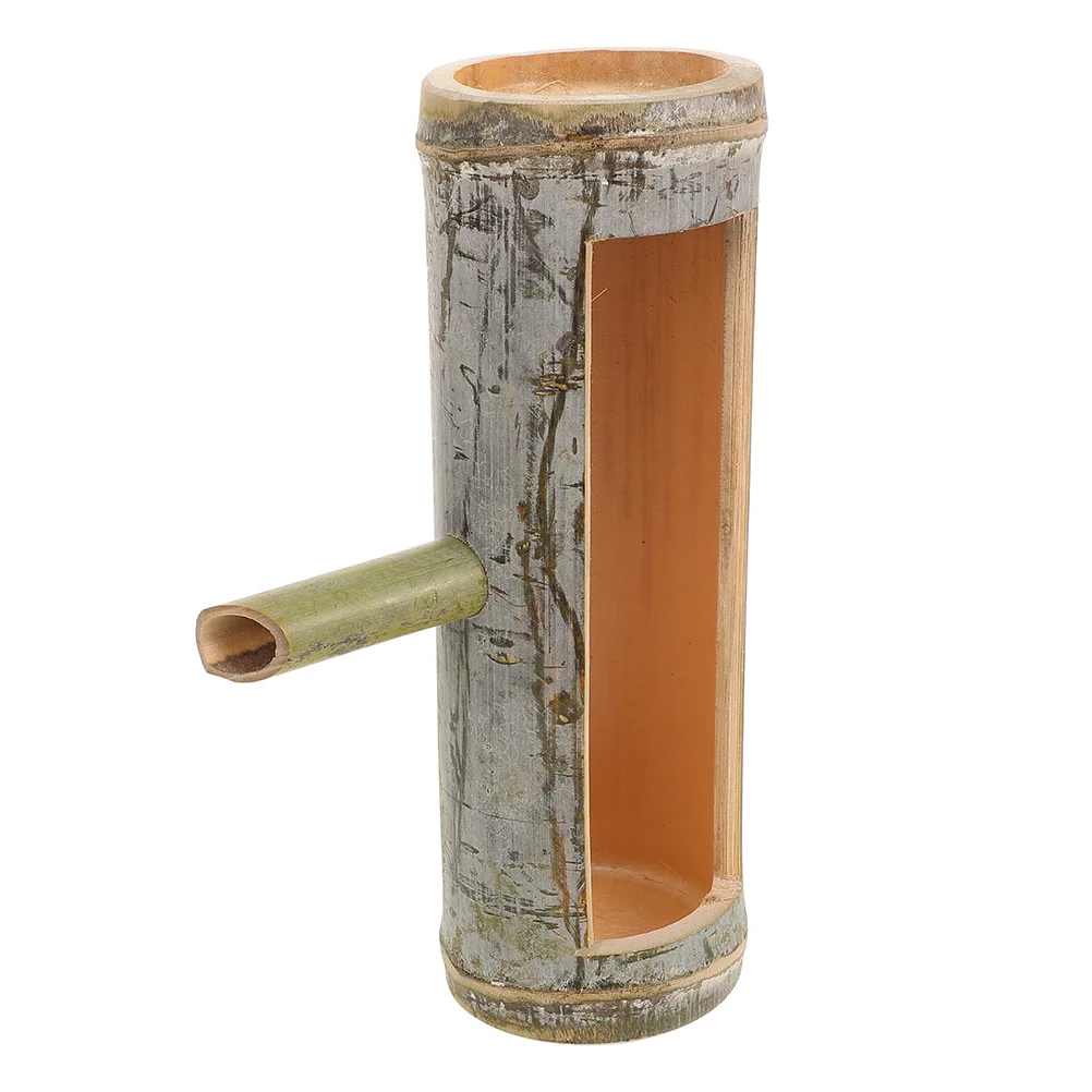 

Handmade Bamboo Water Fountain Bamboo Tube Spout Japanese Zen Garden Indoor Outdoor Aquarium Pond Feature