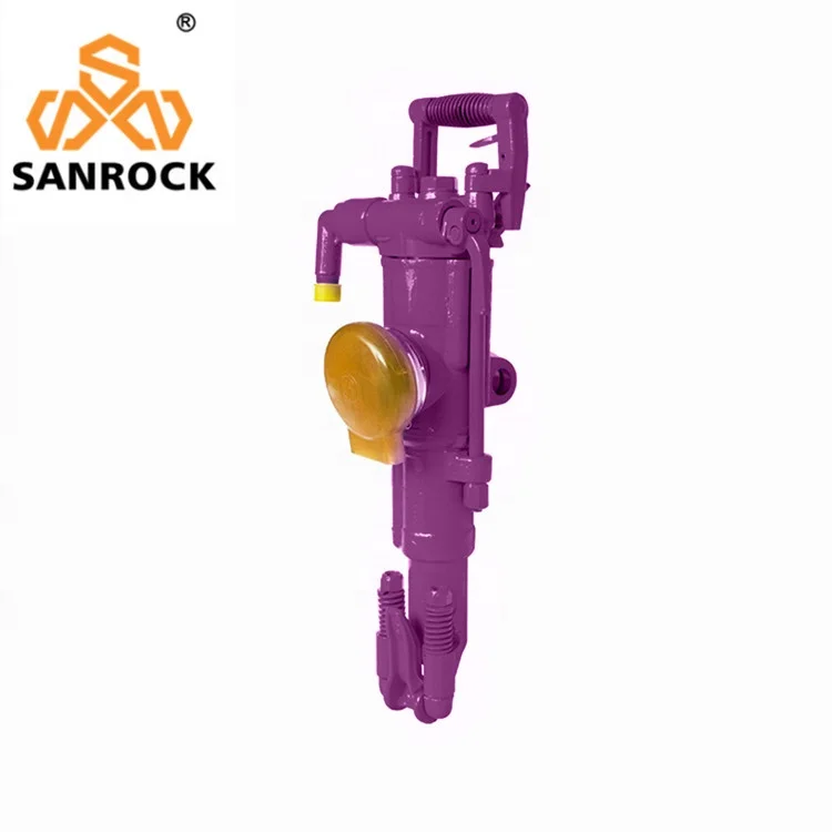 Trapano da roccia pneumatico portatile YT29 Martello demolitore per estrazione mineraria Trapano da roccia pneumatico con gamba ad aria portatile