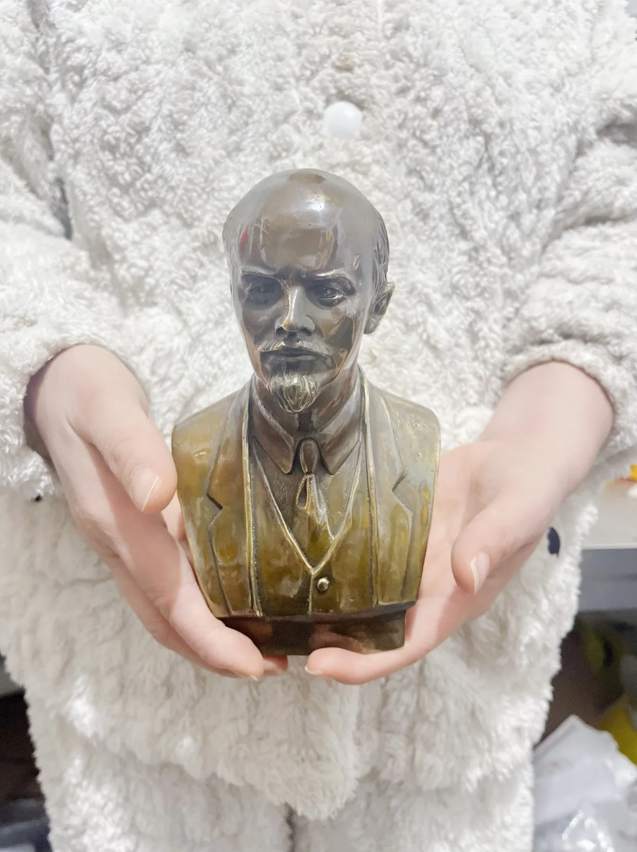 

Великие светские фигуры Октябрьская революция Русский Приотарийский революционный Ленин Бронзовая скульптура Большевик Сталин Бронзовое искусство