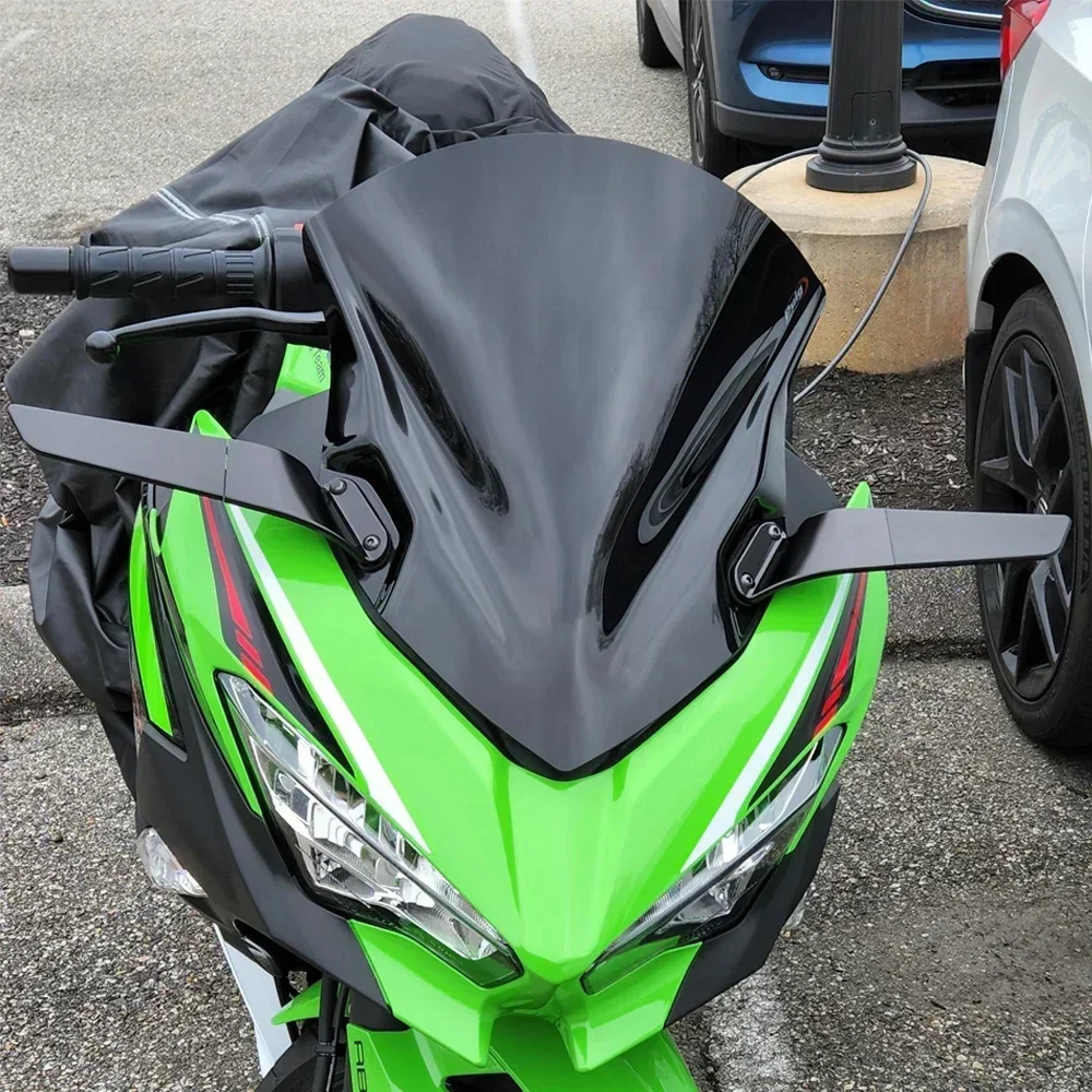 for Kawasaki Ninja650 Ninja400 2018-2023 Motorcycle Stealth Mirrors Adjustable Sports Winglets Aluminum Ninja 650 Accessories