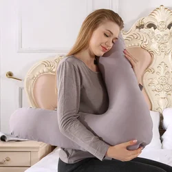 Almohadilla Lumbar de maternidad en forma de V para dormir de lado, almohada Abdominal, almohada de viaje