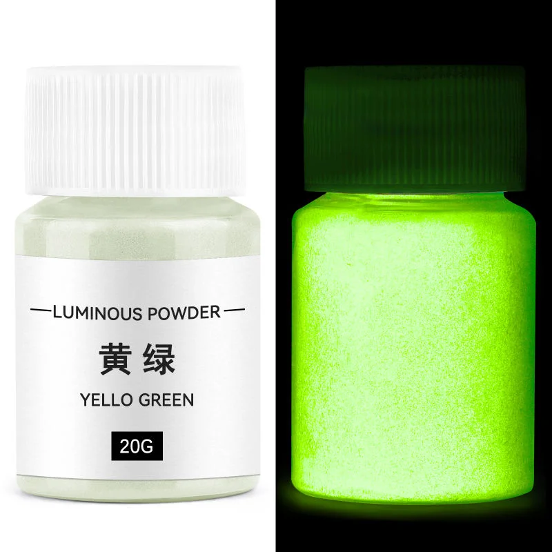 

20g Dark Light Fluorescent Luminous Powder DIY Epoxy Resin Mold Nail Art Glitter Powder Glow In The Dark Jewelry Making Supplies