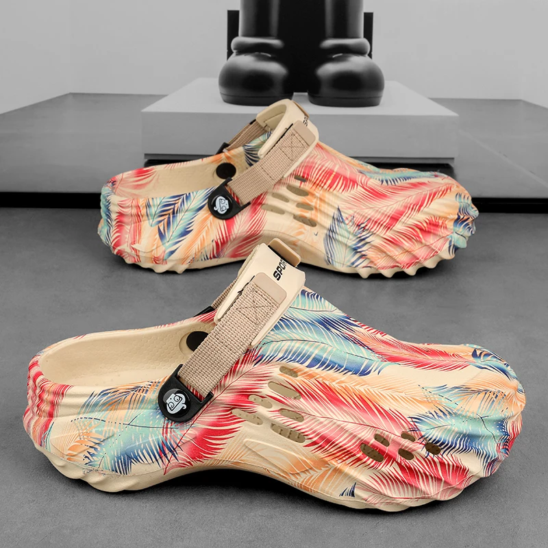 Summer Men Slippers Outside Beach Outdoor Sandal Flip Flops Clogs Soft Bottom EVA Unisex Slides Ladies Bathroom Bath Flat Shoes
