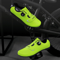 Unisex Professional Bicycle Sport Shoes Green White Women Sport Cycling Sneakers Light Weight Mens Bike Training Sport Shoes