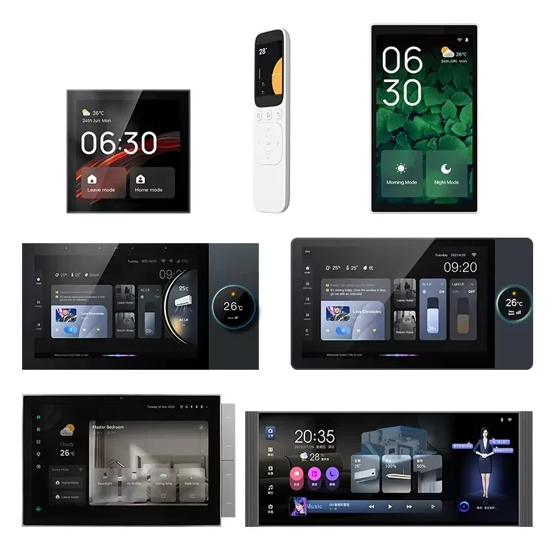 Automation System with Inch Knob LCD - Hot Selling Control Panel Featuring OS App Background Home