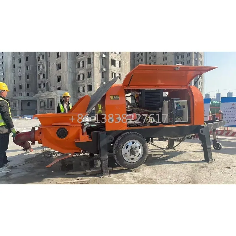 Dual-Circuit Hydraulic System | Remote Control Concrete Pump | 40m³/h Output | Easy Maintenance Construction Equipment